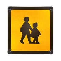 School Bus Signs Rear - 400mm x 400mm Rigid Plastic sign
